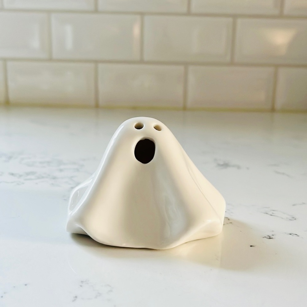 Crate&Barrel Small LED Ceramic Ghost - Picture 5 of 14